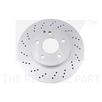 Jeu de 2 disques de frein avant NK OEM 2044210912