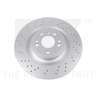 Jeu de 2 disques de frein avant NK OEM 1664211500