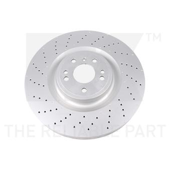 Jeu de 2 disques de frein avant NK OEM 1664211600