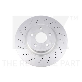 Jeu de 2 disques de frein avant NK OEM 2304210512