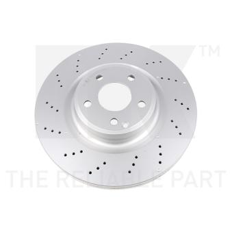 Jeu de 2 disques de frein avant NK OEM 0004211612