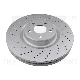 Jeu de 2 disques de frein avant NK 313366 pour FIAT 850 E 55 AMG Kompressor - 476cv