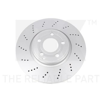 Jeu de 2 disques de frein avant NK 313399 pour DAEWOO LANOS 350 - 306cv