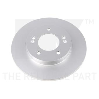 Jeu de 2 disques de frein arrière NK 313470 pour AUDI A4 1.5 - 110cv