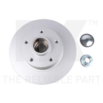 Jeu de 2 disques de frein arrière NK 3139103 pour RENAULT MEGANE 1.5 dCi 110 - 110cv