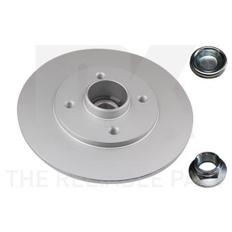 Jeu de 2 disques de frein arrière NK 313945 pour RENAULT MASTER 1.8 - 110cv