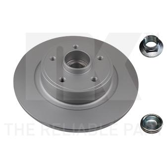 Jeu de 2 disques de frein arrière NK 313963 pour MG MG 1.9 DCI - 110cv