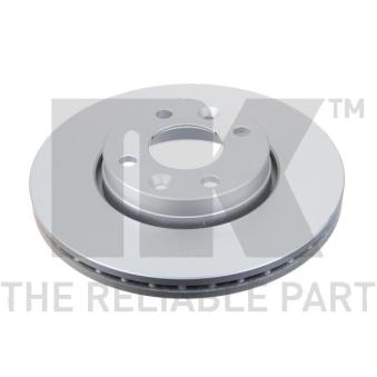 Jeu de 2 disques de frein avant NK 313992 pour FORD FOCUS 1.5 DCI 110 - 110cv