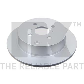 Jeu de 2 disques de frein arrière NK 314581 pour BENTLEY CONTINENTAL 1.6 VVT-i - 110cv