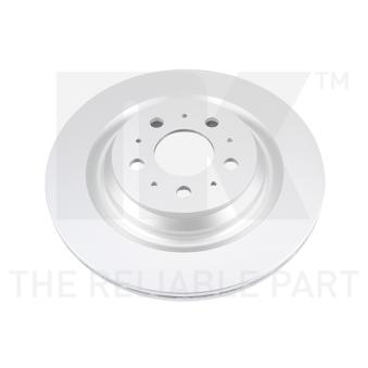 Jeu de 2 disques de frein arrière NK 3166007 pour FORD TRANSIT EV - 261cv