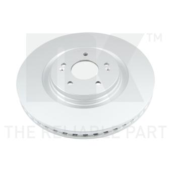 Jeu de 2 disques de frein arrière NK 319970 pour KIA PRO CEED 58 - 170cv