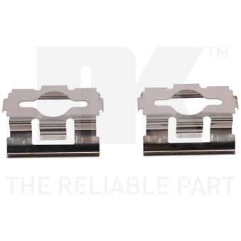Kit d'accessoires, plaquette de frein à disque NK 7919600 pour CADILLAC ESCALADE 2.0 bivalent - 110cv