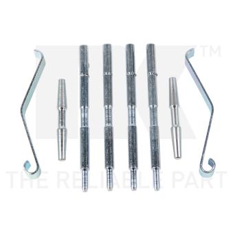 Kit d'accessoires, plaquette de frein à disque NK 7923044