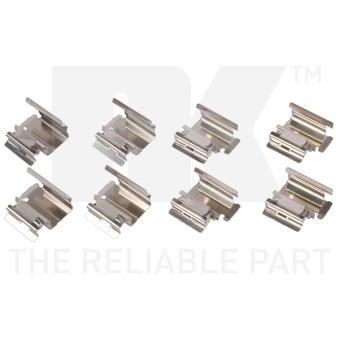 Kit d'accessoires, plaquette de frein à disque NK 7923218 pour DODGE AVENGER 1.9 D - 70cv