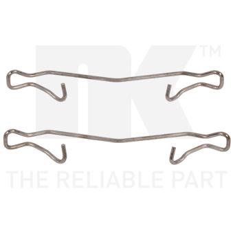 Kit d'accessoires, plaquette de frein à disque NK 7925121 pour DODGE CALIBER 1.4 - 80cv