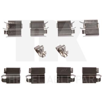 Kit d'accessoires, plaquette de frein à disque NK 79301240