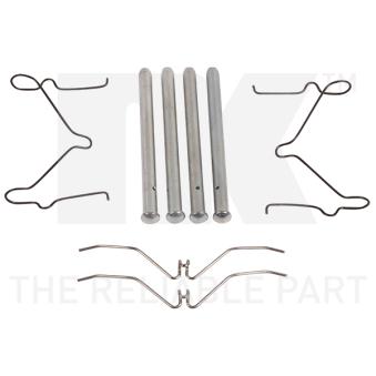 Kit d'accessoires, plaquette de frein à disque NK 7932124