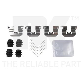 Kit d'accessoires, plaquette de frein à disque NK 79341704 pour KIA STONIC 1.6 CRDi - 110cv