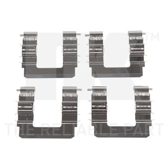 Kit d'accessoires, plaquette de frein à disque NK 7935615 pour MERCEDES-BENZ CLASSE E 1.8 - 110cv