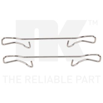Kit d'accessoires, plaquette de frein à disque NK 7936150 pour OPEL COMBO 1.2 - 45cv