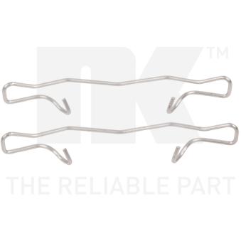 Kit d'accessoires, plaquette de frein à disque NK 79451755