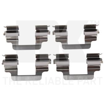 Kit d'accessoires, plaquette de frein à disque NK 7947610 pour FORD TRANSIT 2.0 - 252cv