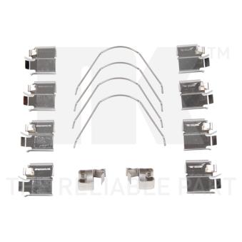 Kit d'accessoires, plaquette de frein à disque NK 7952651