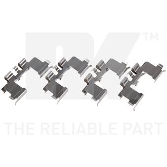 Kit d'accessoires, plaquette de frein à disque NK 7952677