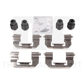 Kit d'accessoires, plaquette de frein à disque NK 79930011 pour JEEP COMPASS 1.6 - 110cv