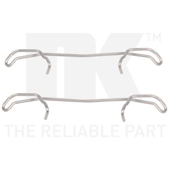 Kit d'accessoires, plaquette de frein à disque NK 7999123 pour FORD TRANSIT CONNECT 2.0 CD - 110cv