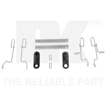 Kit d'accessoires, plaquette de frein à disque NK OEM 95589273