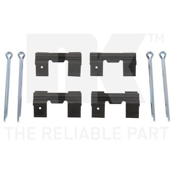 Kit d'accessoires, plaquette de frein à disque NK [7999951]