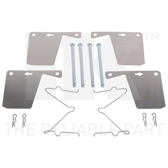 Kit d'accessoires, plaquette de frein à disque NK 7999960
