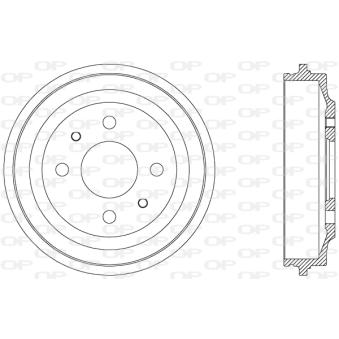 Tambour de frein OPEN PARTS OEM 5974792