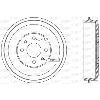 Tambour de frein OPEN PARTS OEM 60810025