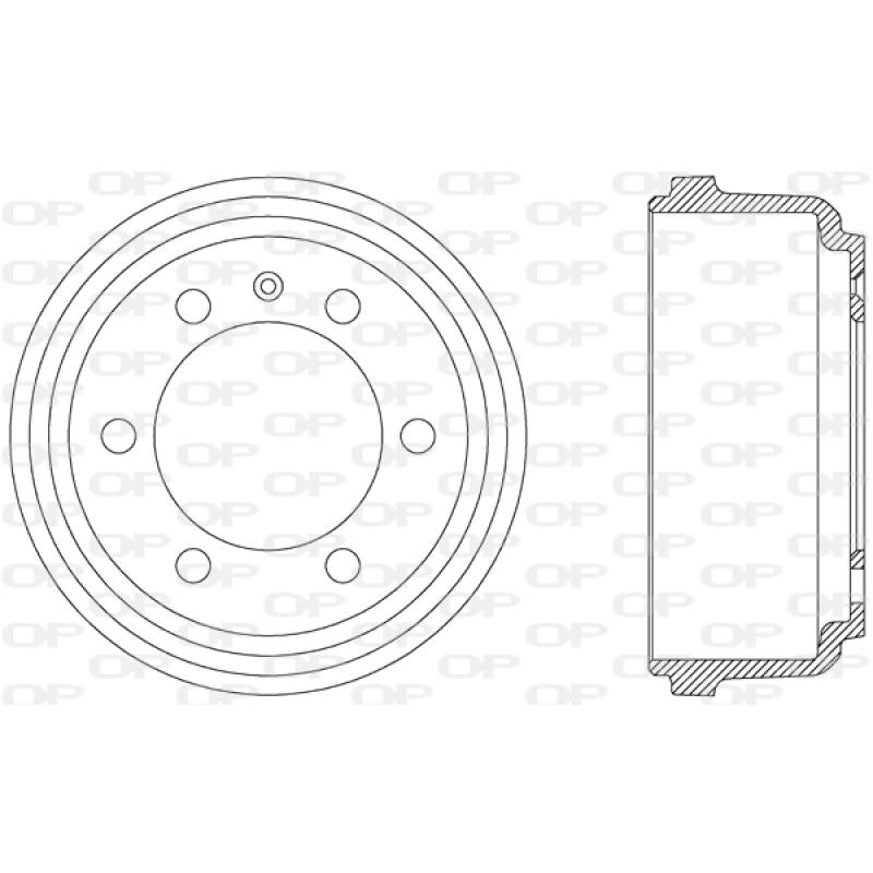 Tambour de frein OPEN PARTS BAD9004.10 - Visuel 1