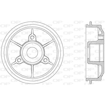 Tambour de frein OPEN PARTS [BAD9008.30]