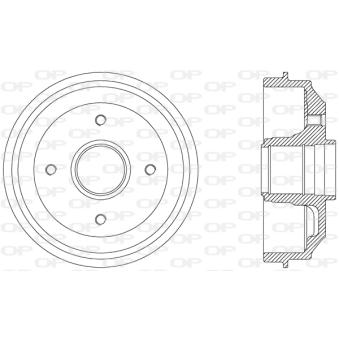 Tambour de frein OPEN PARTS OEM 424732