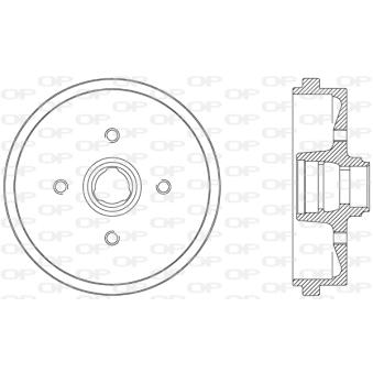Tambour de frein OPEN PARTS OEM 3055016151