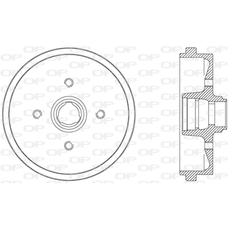 Tambour de frein OPEN PARTS BAD9010.40 - Visuel 1
