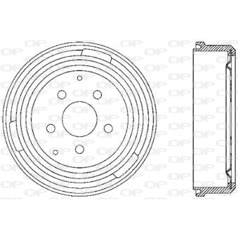 Tambour de frein OPEN PARTS BAD9011.20