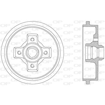 Tambour de frein OPEN PARTS OEM A113502031