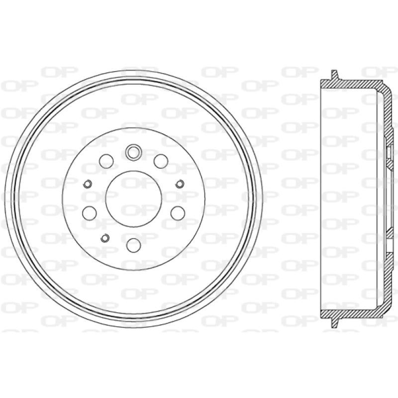 Tambour de frein OPEN PARTS BAD9013.10 - Visuel 1