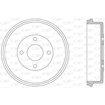 Tambour de frein OPEN PARTS OEM 6710010