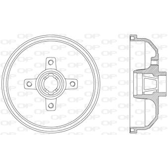 Tambour de frein OPEN PARTS [BAD9021.40]