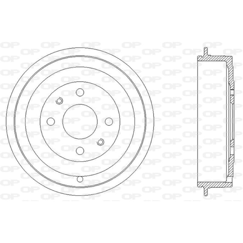 Tambour de frein OPEN PARTS BAD9023.10 - Visuel 1