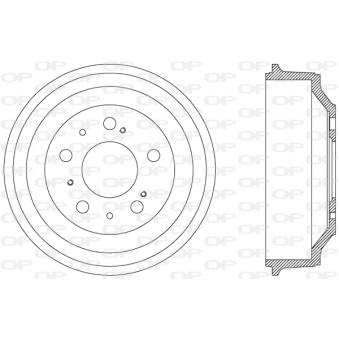 Tambour de frein OPEN PARTS [BAD9024.10]
