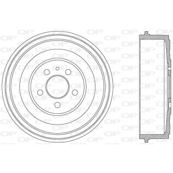Tambour de frein OPEN PARTS OEM 1471288080