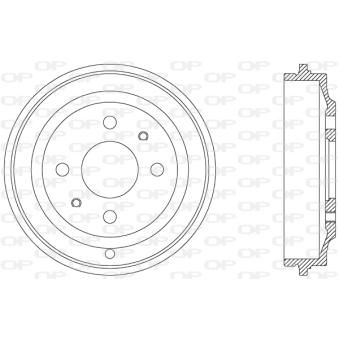 Tambour de frein OPEN PARTS OEM 7672577