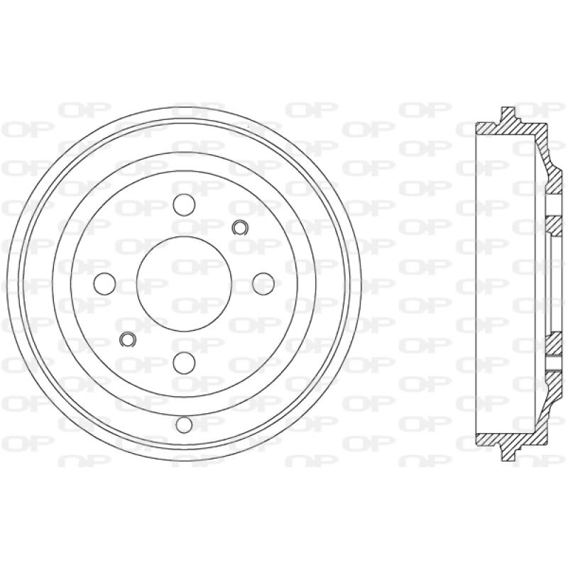 Tambour de frein OPEN PARTS BAD9031.10 - Visuel 1